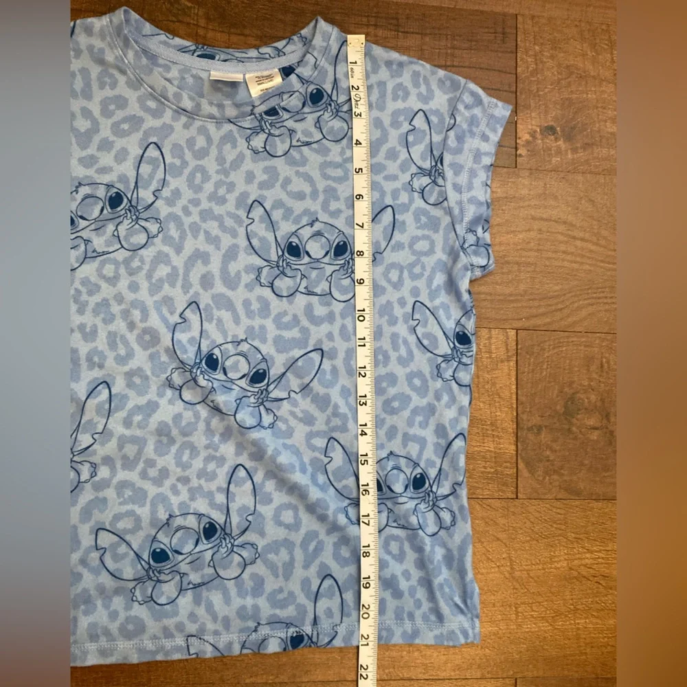 DISNEY Lilo & Stitch Blue Stitch Print Loungewear Pajama Set Women’s S - Picture 7 of 15